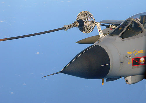R.A.F.Tornado re-fuelling in flight